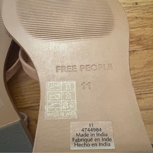 Free People Multicolor Leather Sandals Size 11 - Picture 6 of 6